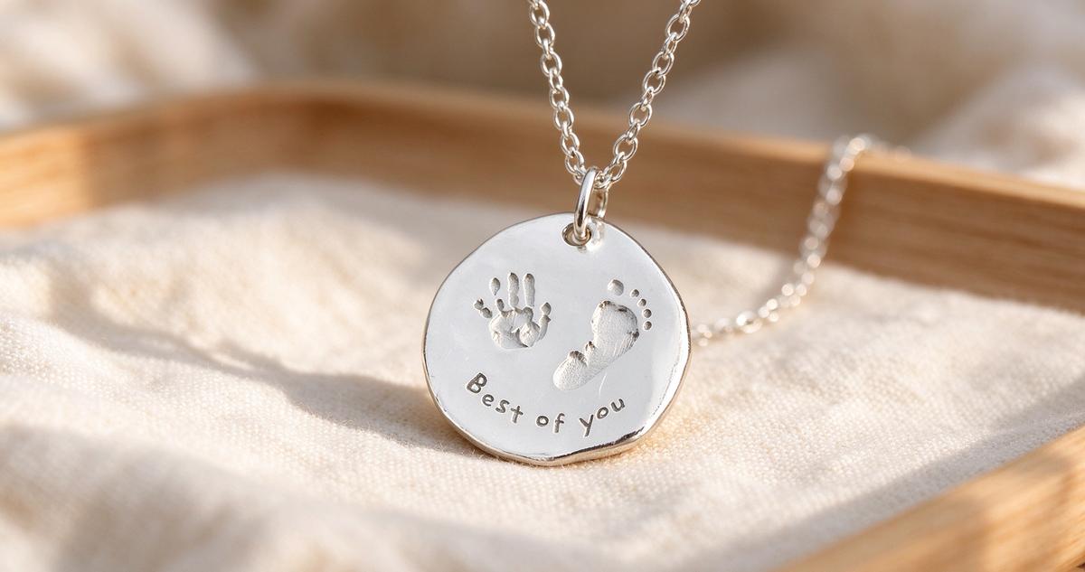 A Moment, Held in Silver: The "Time Imprint" Necklace That Captures Your Baby's First Days Forever