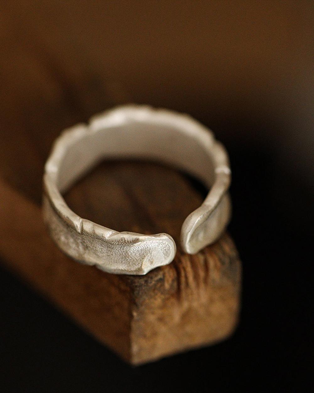 Original Handmade 999 Fine Silver Star Ring – Minimalist Unisex Adjustable Couple Ring, Valentine's — Handmade in 999 fine silver with an organic, photo 7