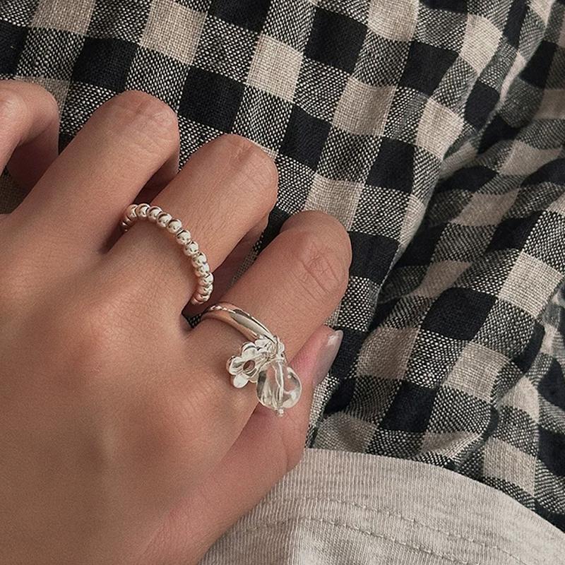 Handmade Sterling Silver Ring Collection – S925/S990 Silver with Pearls & Natural Stones, Open & Adj — A curated collection of handmade S925/S990 sterling silve