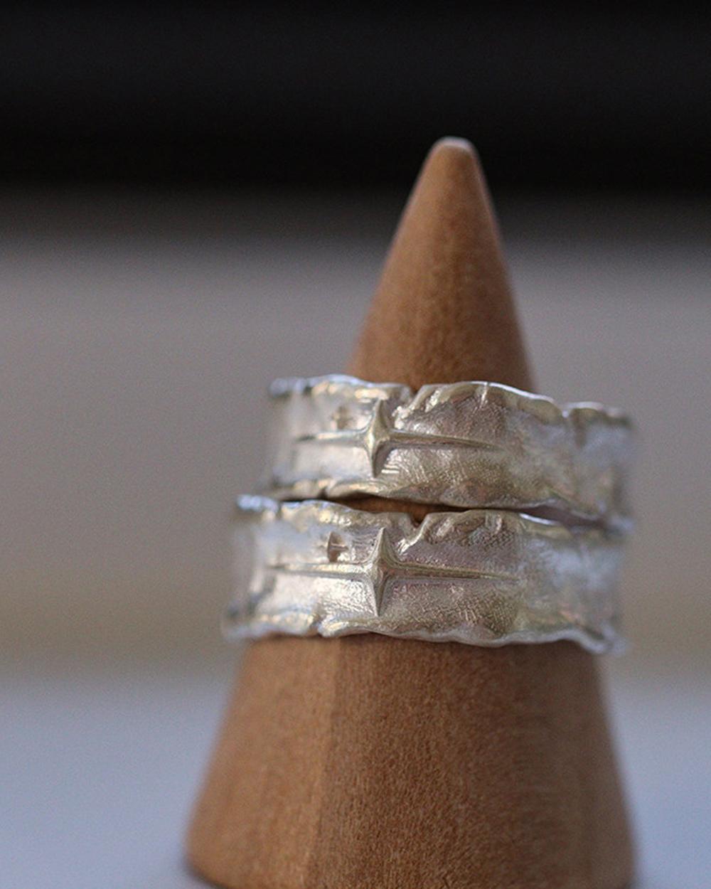 Original Handmade 999 Fine Silver Star Ring – Minimalist Unisex Adjustable Couple Ring, Valentine's — Handmade in 999 fine silver with an organic, photo 10