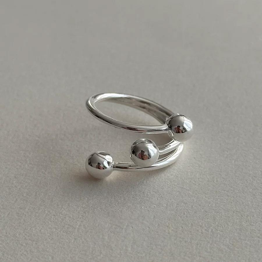 Handmade Sterling Silver Ring Collection – S925/S990 Silver with Pearls & Natural Stones, Open & Adjustable Designs - Tarot Star (HK 10–15)