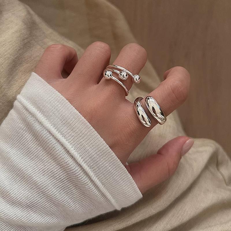 Handmade Sterling Silver Ring Collection – S925/S990 Silver with Pearls & Natural Stones, Open & Adj — A curated collection of handmade S925/S990 sterling silve