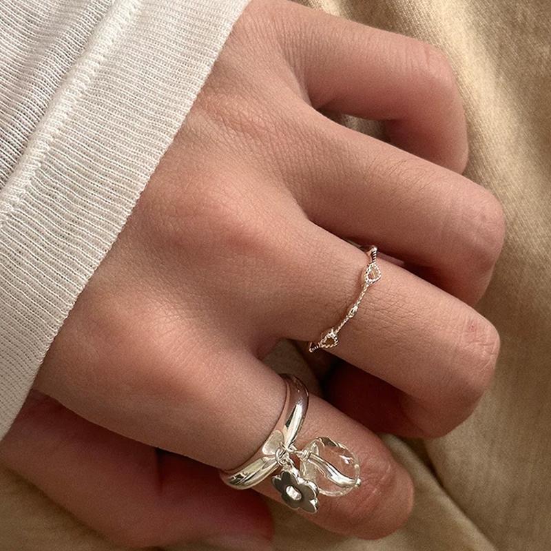 Handmade Sterling Silver Ring Collection – S925/S990 Silver with Pearls & Natural Stones, Open & Adj — A curated collection of handmade S925/S990 sterling silve