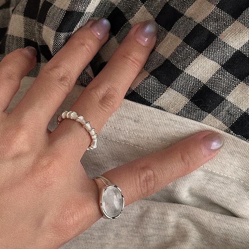 Handmade Sterling Silver Ring Collection – S925/S990 Silver with Pearls & Natural Stones, Open & Adj — A curated collection of handmade S925/S990 sterling silve