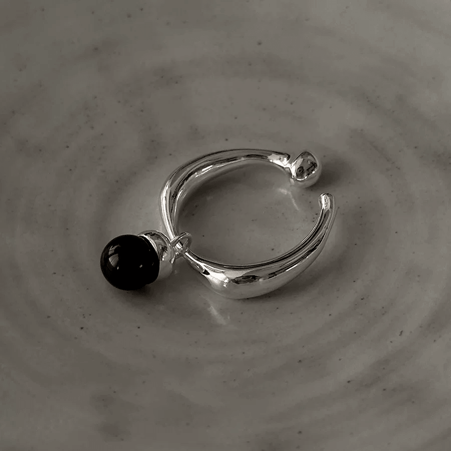 Handmade Silver Ring Collection – Pearl Rings, Open & Closed Designs — Original Handmade Silver Ring Collection – 925/999 Sterling detail view 15