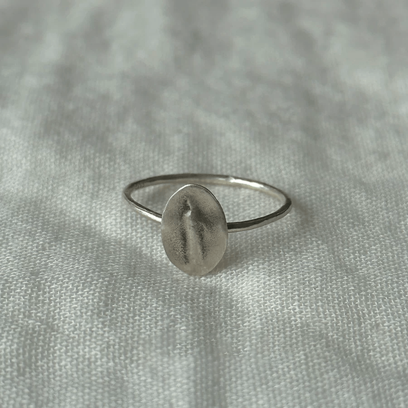 Handmade Silver Ring Collection – Pearl Rings, Open & Closed Designs — Original Handmade Silver Ring Collection – 925/999 Sterling detail view 12