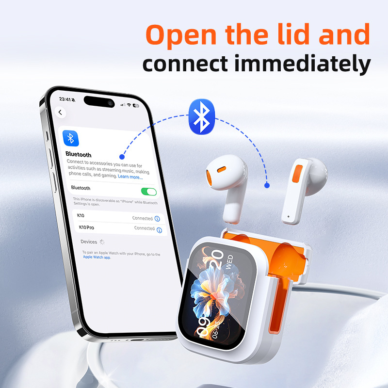K10 AI Translation Earbuds — K10 AI Translation Earbuds with Touchscreen, Real-Time Language detail view 22