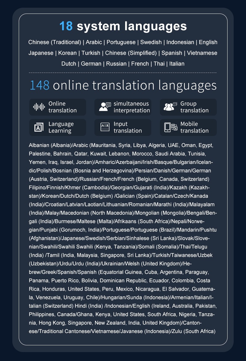 4G Al translation — 4G global network, all frequency bands detail view 3