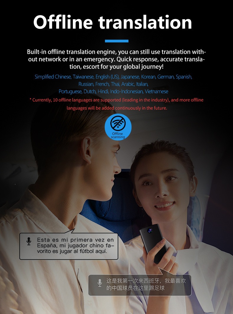 T17 Smart AI Voice Translator — Language Translator Device, 138 Languages Intelligent Foreign Language detail view 6