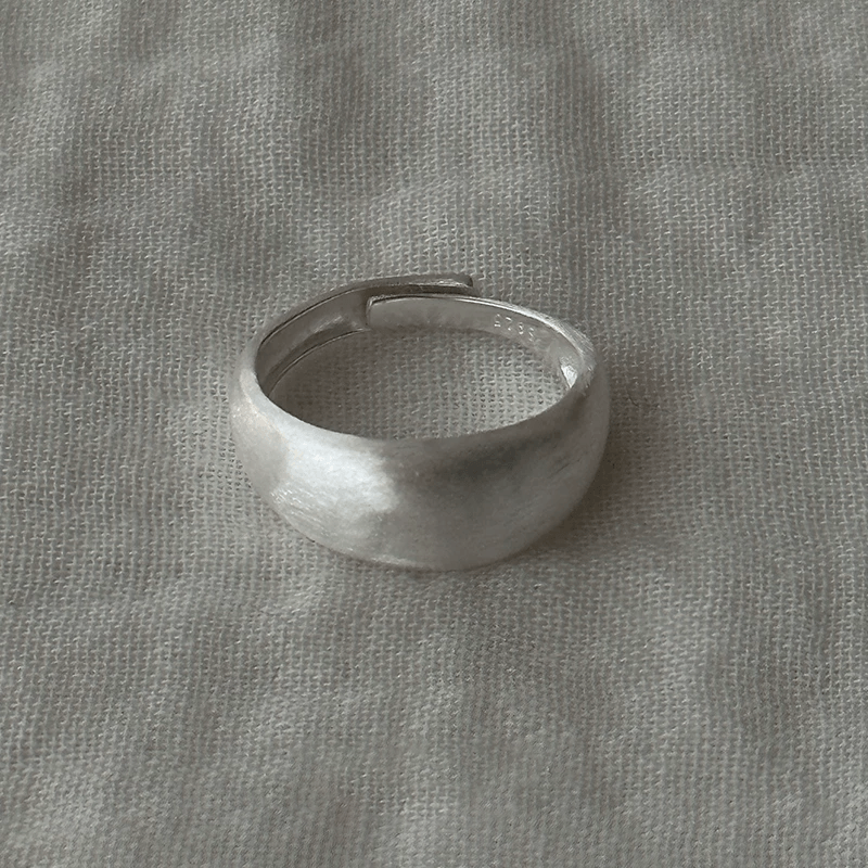 Handmade Silver Ring Collection – Pearl Rings, Open & Closed Designs — Original Handmade Silver Ring Collection – 925/999 Sterling detail view 5