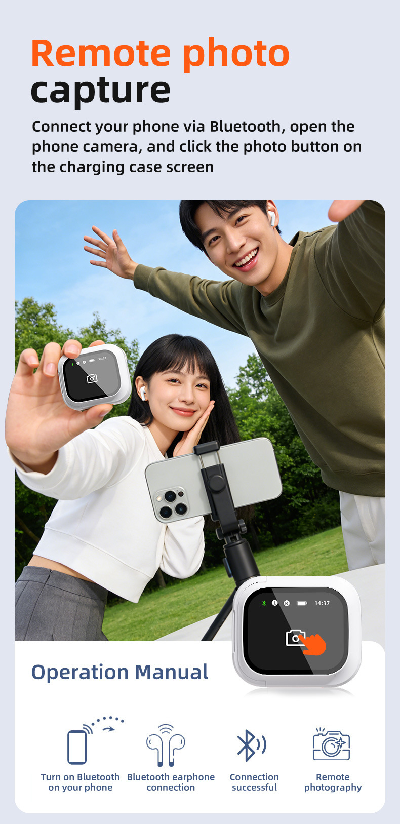 K10 AI Translation Earbuds — K10 AI Translation Earbuds with Touchscreen, Real-Time Language detail view 9