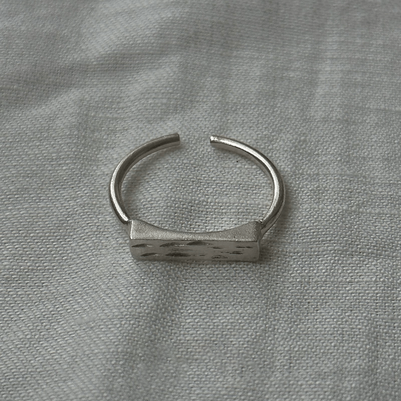 Handmade Silver Ring Collection – Pearl Rings, Open & Closed Designs — Original Handmade Silver Ring Collection – 925/999 Sterling detail view 25